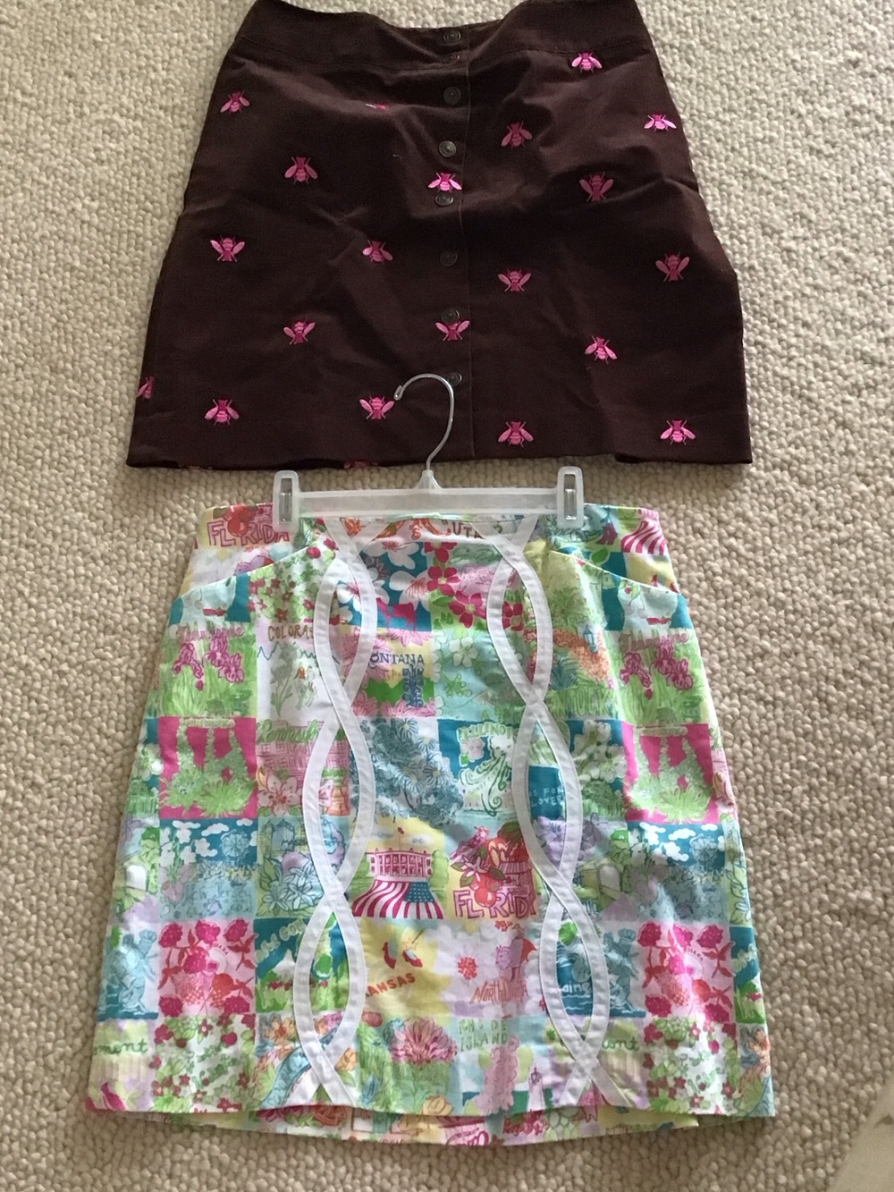 Lilly Pulitzer Multi-Color Patchwork Mini Skirt